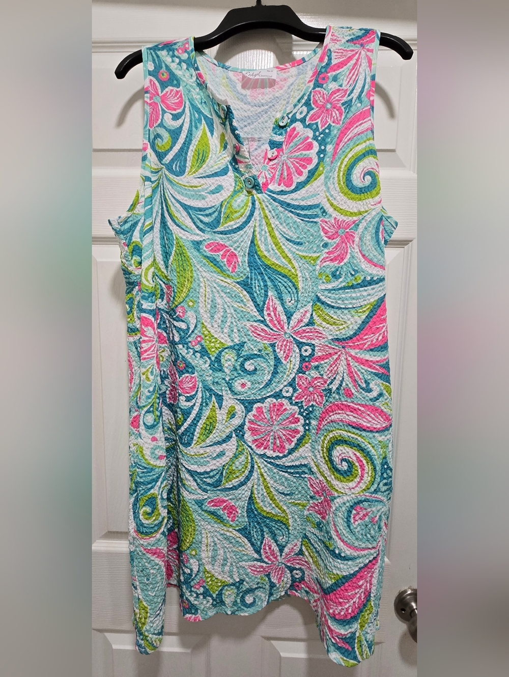 Clothes~Sleeveless Boutique Sun Dress Summer, Cruise, Travel. Sz XL X-Large.NWOT